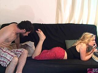 Stepbrother intensely cums inside me while on phone with erin electra