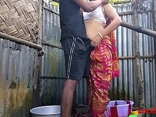 Red Saree Village Wife Feels Intense Desire in Homemade Wedding Sex Video by Localsex31