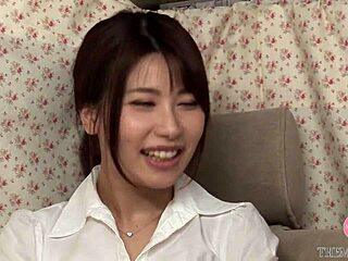 Wow, Rika-chan's bare bottom and G-cup shine with Akari-chan in raw insertion action!