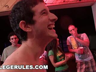 yo, college students getting wild with sex games in dorm. total hardcore party!
