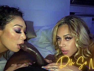 oh man i cant believe this purple demon threesome fuck with that huge bbc pounding us hard