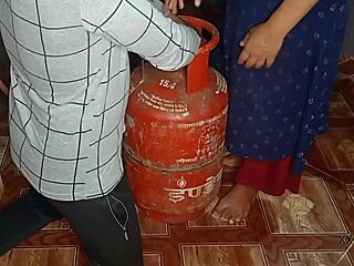 Fixed thirsty Bhabhi’s problem with rough kitchen fucking