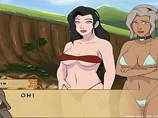 in this hentai, two sexy lesbians are craving dick so bad