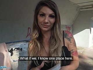 Yo, this milf nurse sucks big black cock outdoors!