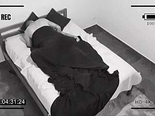 Security camera caught the big-ass brunette getting bent over in private doggystyle blowjob pussy orgasm