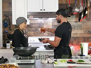 Discussing Orgasms In Kitchen Setting