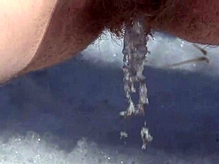 Pissing Boldly in Siberian Park, Sexy MILF Undresses Outdoors