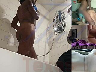 Thot in Texas - Ebony MILF with fat ass gets deep creampie in classic screw.