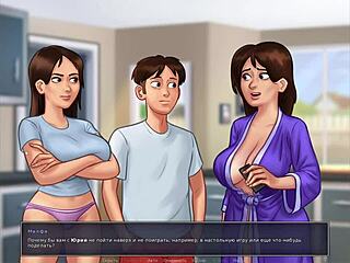 Summertime Saga Gameplay Part 5: Shower Scene With Anime Characters