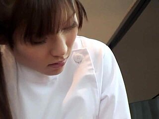 Showed erect cock to serious Japanese caregiver, she did it! 🍆