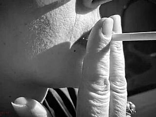 Karina, the sexy french model, gets naughty with the photographer behind the scenes.