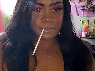 Smoking session with an arrogant goddess