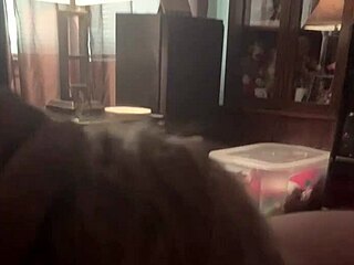 Fat BBW Slut Friend Sucking My Big Cock In Interracial Blowjob Session!