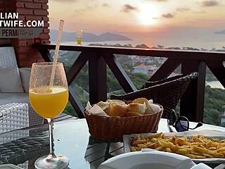 Brazilian Cuckold Receives Single Guy