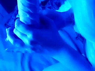 violet sweet dream playing with toy in homemade video