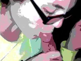 Girl SUCKING DICK with tongue