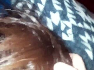 sexy latina gives garage head passionately