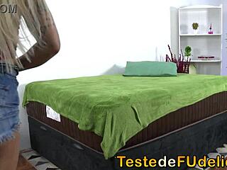 Fucking My Girlfriend's Hot Tattooed Blonde Sister in Crossdressing Blowjob