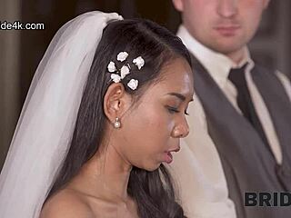 Mariage Bride4K devient orgy groupe asiatique sauvage mariée infidèle