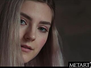 cute blonde masturbates face down ass up