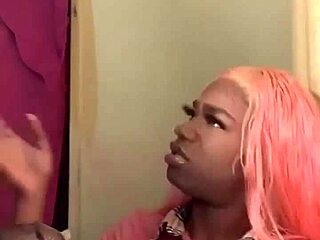 Shy 18+ girl gives nasty sloppy blowjob to big black cock!