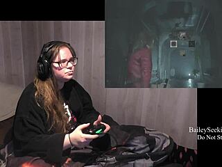 my strip play through of resident evil 2 part 2 with big tits tattoos piercings ripped clothes 😏