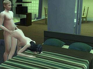 Intense 30 minutes of anal sex in bed