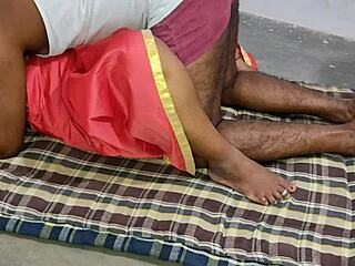 wife and husband having sex