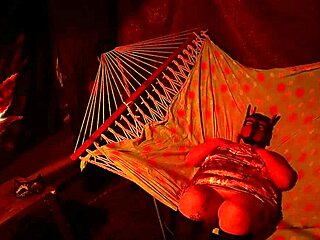 Getting Frisky In A Tent While Fingering Her Wet Hole In A Hammock