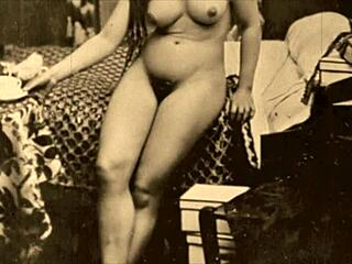 このビンテージレズ3P見て興奮しない？熱すぎ！