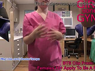 SFW Nonnude BTS from Lenna Lux in The Procedure with Sexy Hands and Gloves at GirlsGoneGynoCom