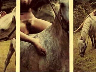 In vintage times, taboo hairy pussy got bent over outdoors for doggystyle