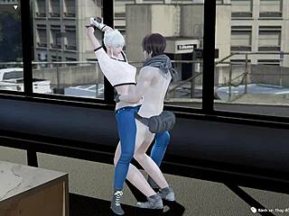 She rides in cowgirl position while fucking hard