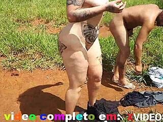 naughty woman hooks up with stranger outdoors for full intense session on xvideos red