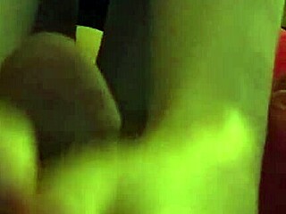 Girlfriend gives intriguing footjob to friend