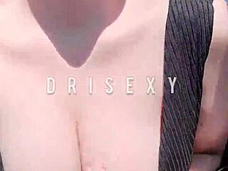 Ninfeta masturbating while driving sexy