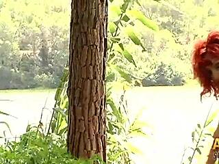 Who is the mysterious redhead Justine hiding her secrets?