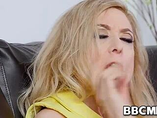 Hot milf boss Nina Hartley enjoys a revenge fuck with her ex-employee Axel Miller after firing him