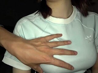 shy japanese amateur with huge boobs gets homemade creampie in intriguing asian hardcore session before work