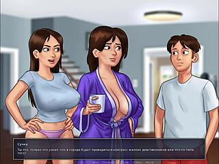 Summertime Saga Part 8 unfolds with steamy shower scenes.