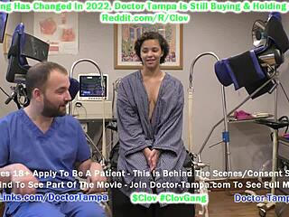 Doctor Tampa shocks Rebel Wyatt with her first gyno exam on hidden camera