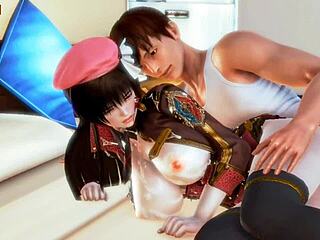 Beauty magic girl with big boob in hentai