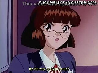 Anime shemale gets sucked hard!