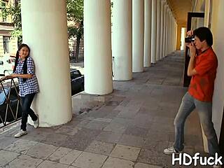 Beautiful Petite Teen Enjoys Intimate Session with Partner