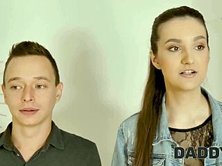 Screaming Orgasm Hits Young Seductive Teen as Father-in-Law Pounds Her Big Tits in Wild Old and Young Action. She Cums Hard.