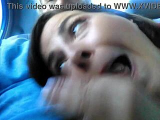 i suck an old guy's hard cock in the car, what a wild roleplay!