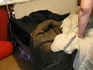 the girl gets a creampie in her ass after intense fucking