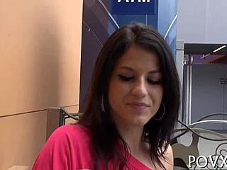 beautiful aubrey sky shines in a cute competition with her young charm and pretty looks.