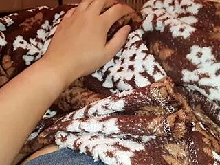 My Stepsister Fucks Under The Covers Because She Is Shy