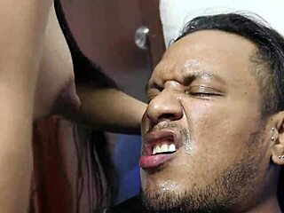 The greedy prostitute woman sucks and fucks two guys interracial in under an hour